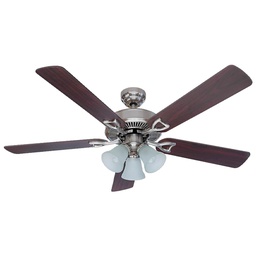 [21911] Hunter Ceiling Fan 52in Classic Plus, Brushed Nickel. (C.F.M - 4072)