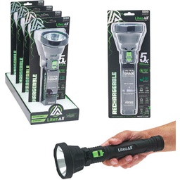 [25201] LitezAll Ultac2 LED 1000 Lm. Ultra-Lite Soft-Touch Tactical Rechargeable Flashlight