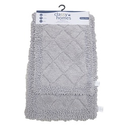 [736-1400183SIL CHBMS24207] Classy Homes Bath Mat Set