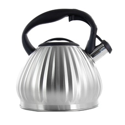 [128615.01] ****Mr. Coffee Donato 2.5Qt Whistling Tea Kettle, Brushed Chrome