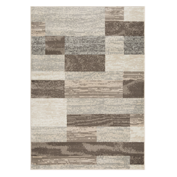 [MN306U57 CHR24868] L'Baiet Rugs Brown Striped 5'x7'