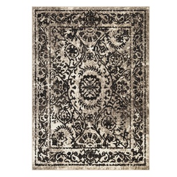 [MN700C57 CHR24892] L'Baiet Rugs Black Traditional 5'x7'