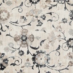 [DN870B57 CHR24853] L'Baiet Quinn Grey Floral 5'x7' Rug