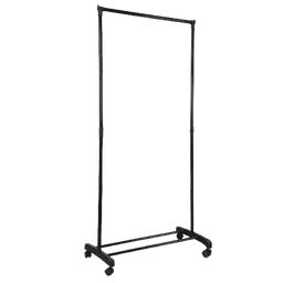 [FAD6054BLK] Farberware Wheeled Garment Rack 30 x 16.3 x 65 In.