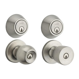 [91170-027] GEO Entry Ball Door Knob Combo - Single Cylinder 91170-027