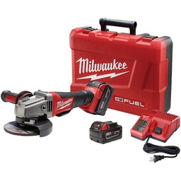 [2880-22] ****Milwaukee M18 FUEL 18-Volt Lithium-Ion 4-1/2 In - 5 In. Brushless Cordless Angle Grinder Kit with Paddle Switch, No-Lock