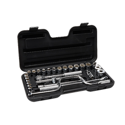 [86-504] ****Stanley 29-Piece Metric 12-Point Socket Set 1/2 In.