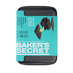 [BS10244] Baker's Secret Essential 5pc Bakeware Set