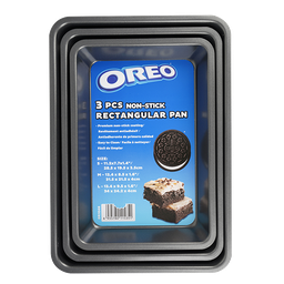 [OR1046] Oreo Set of 3 Rectangular Baking Pans