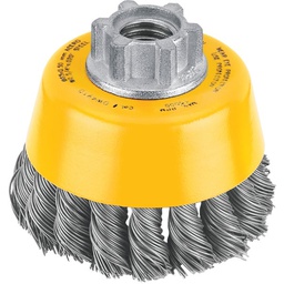 [DW4910] ****DEWALT 3 In. Knotted 0.020 In. Angle Grinder Wire Brush