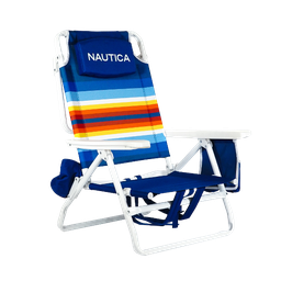 [NTBC23RB] Nautica Beach Chair 5-Position, Rainbow Border