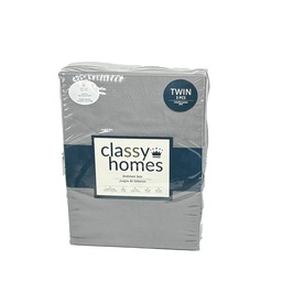 [709-S-TWIN CHTSSU27504] Classy Homes Twin 3pc Solid Sheet Set