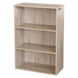 [KCWF202106-O] Kenneth Cole 3 Tier Wide Bookcase, Oak