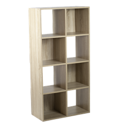 [KCWD2022052-OA] Kenneth Cole Bookcase 4x2 Cube, Oak
