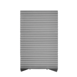 [KC20205231GY] Kenneth Cole Temporary Pleated Blinds, Grey'' 29x90''