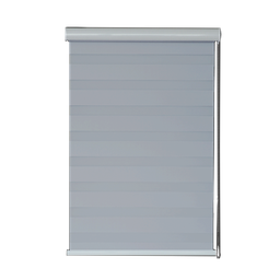 [KC202052324GY] Kenneth Cole Luxury Zebra Blinds (Blackout), Grey/42x90&quot;